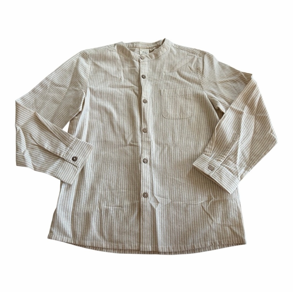 Beet World Striped Button Down Shirt